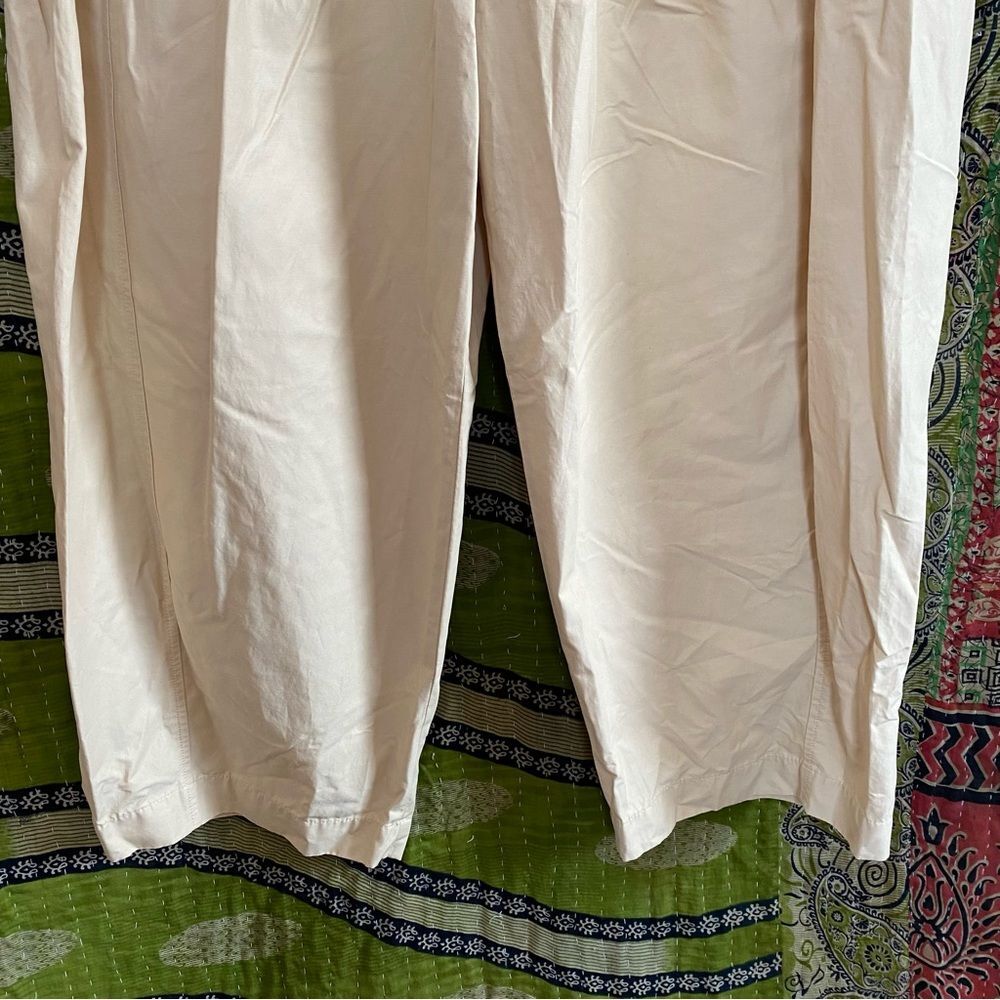 NWT Maeve by Anthropologie Neutral Utility Barrel Trouser Pants Size 12 - Picture 6 of 16